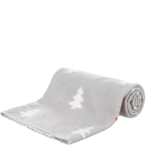 Vianočná fleecová deka - sivá (100 x 70 cm)