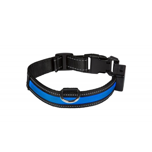 light collar blue 1 - Oblečenie pre psov - Psishop.sk