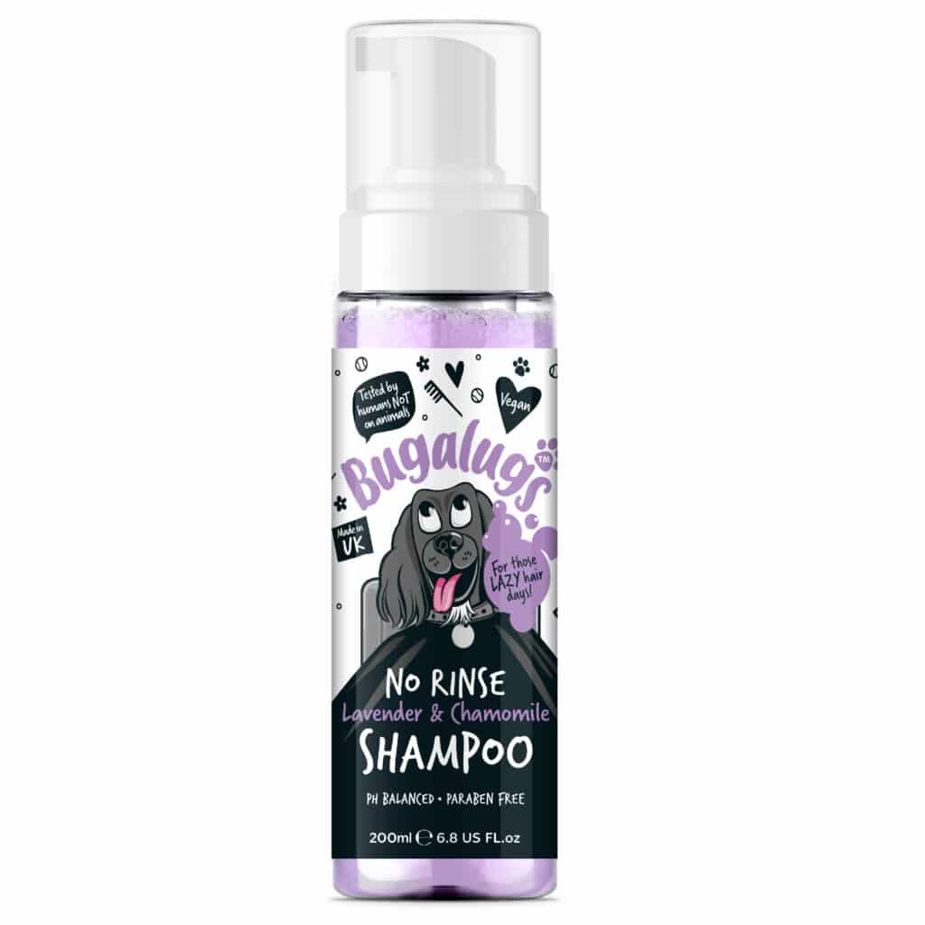 Bugalugs bezoplachový šampón pre psov – Levanduľa a Harmanček 200 ml
